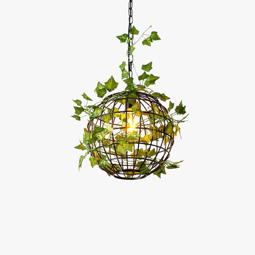 Verdeleia Layered Plant-Accented Pendant – Modern Hanging Lamp for Home Interiors | Esilora