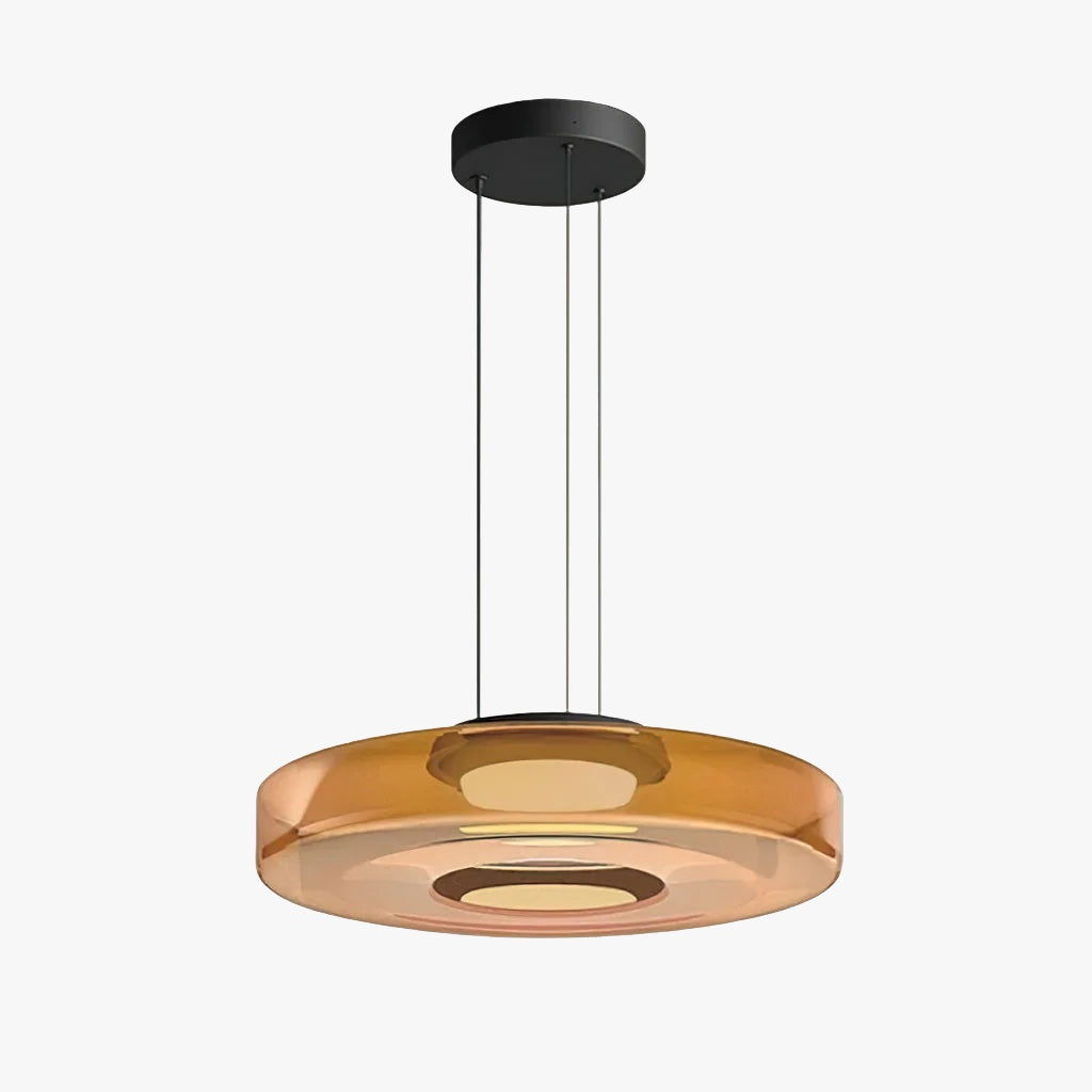 Verdoma Stacked Disc Form Glass Pendant Light Contemporary Nordic Lighting for Kitchens | Esilora