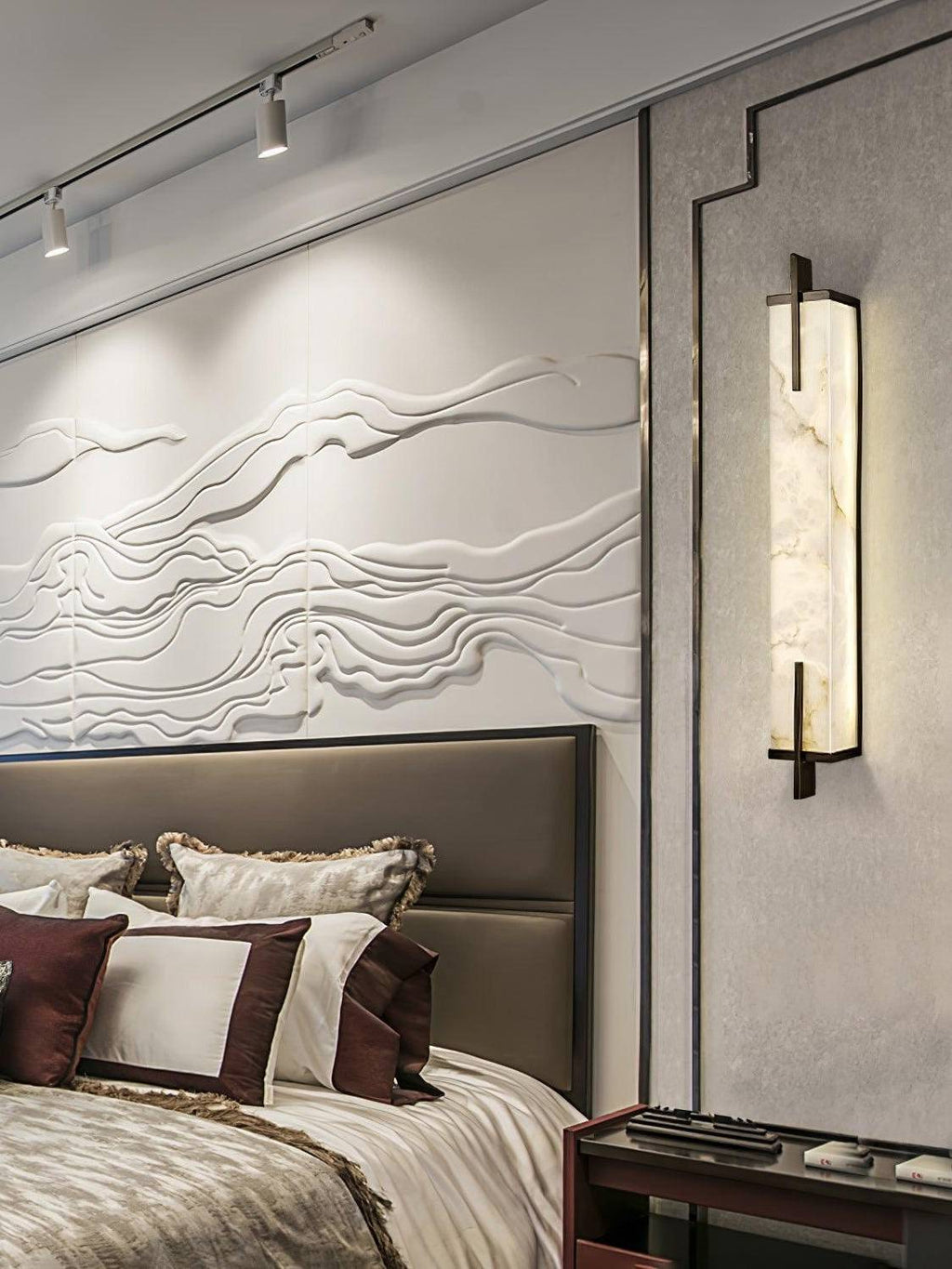 Rectangle Alabaster Wall Sconce | Esilora