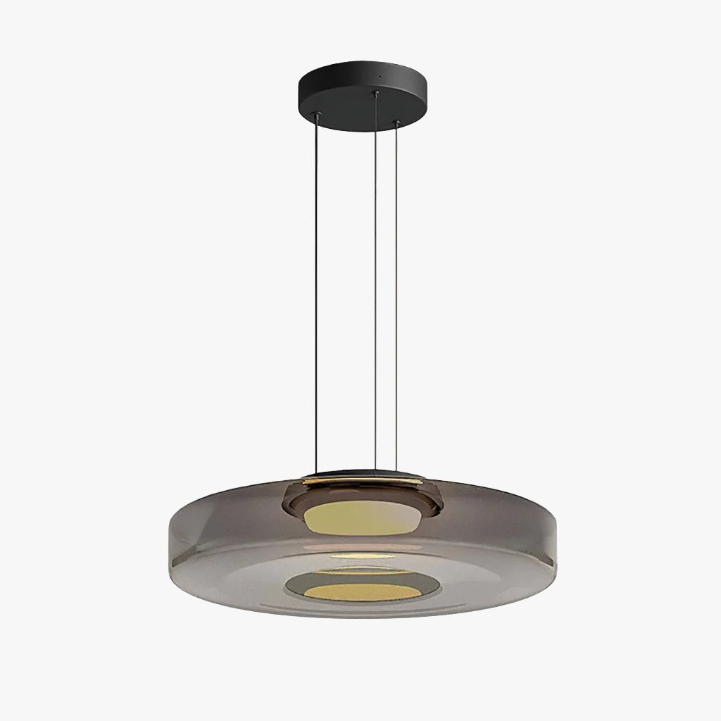 Verdoma Stacked Disc Form Glass Pendant Light Contemporary Nordic Lighting for Kitchens | Esilora