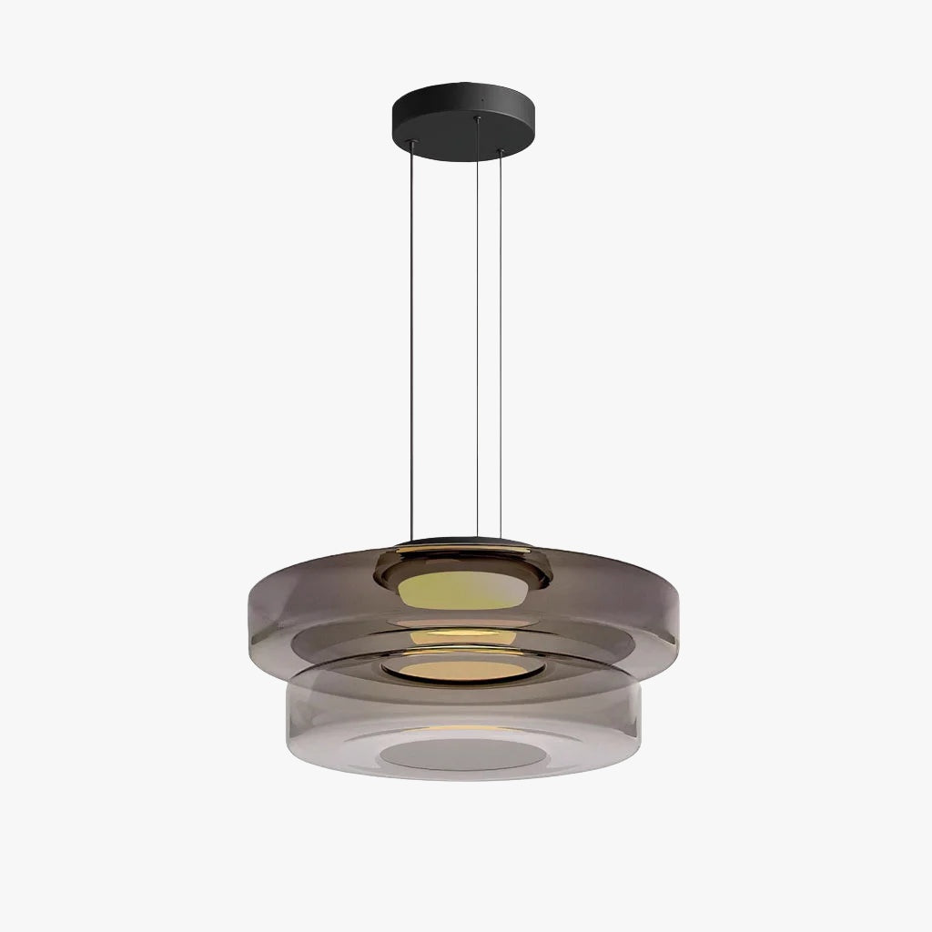 Verdoma Stacked Disc Form Glass Pendant Light Contemporary Nordic Lighting for Kitchens | Esilora