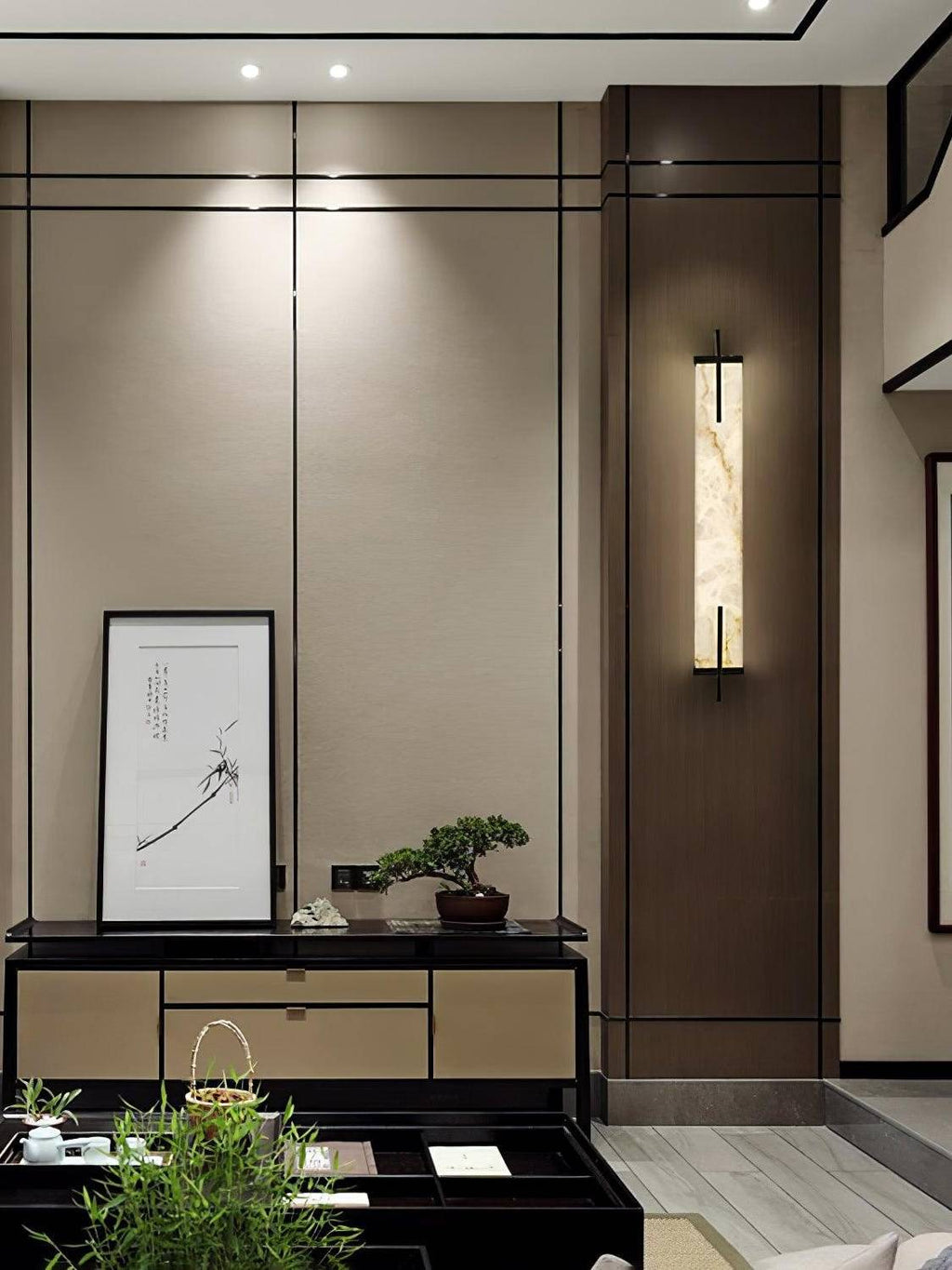 Rectangle Alabaster Wall Sconce | Esilora