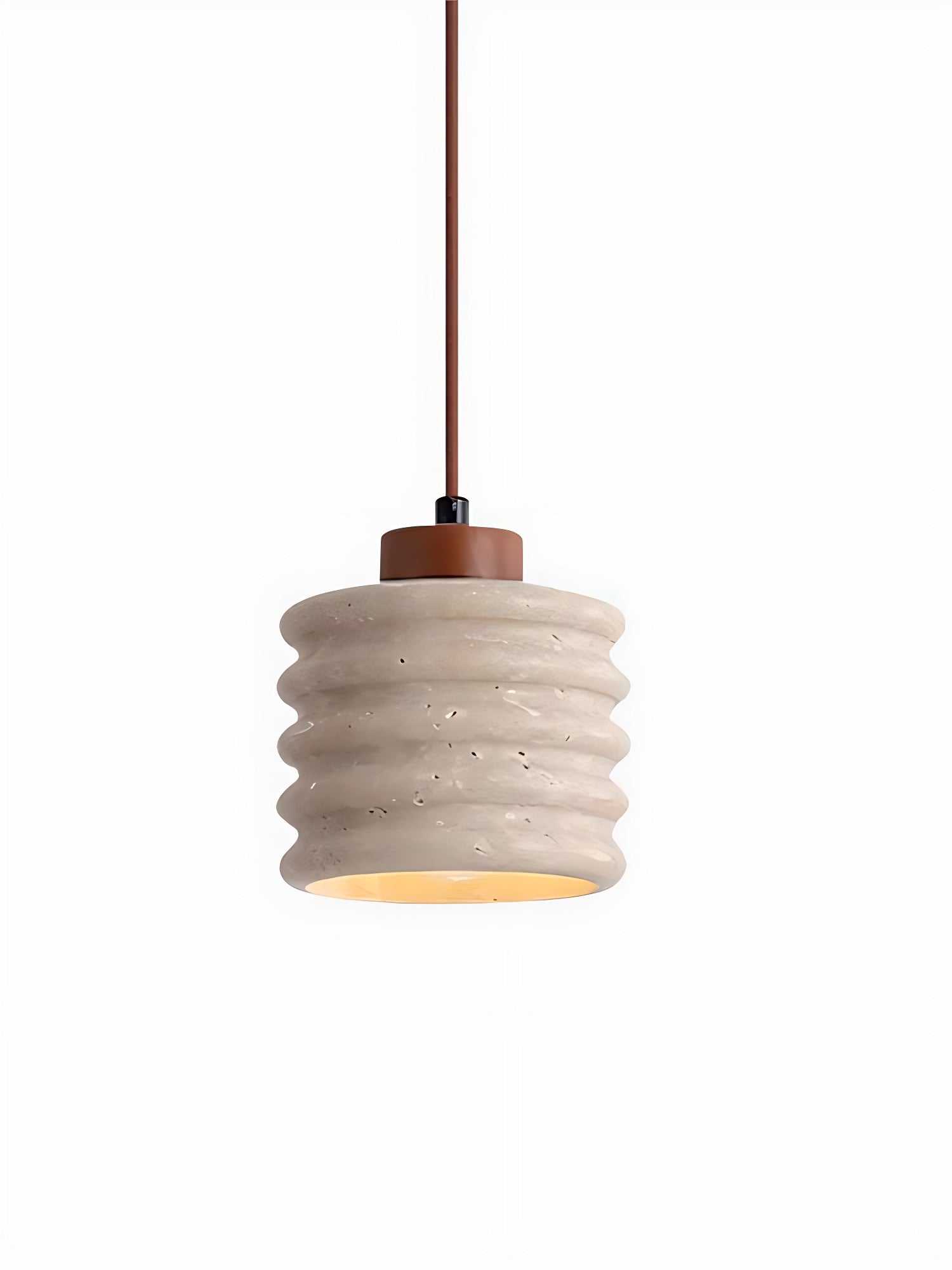 Wabi-Sabi Ripple Travertin-Pendelleuchte für Schlafzimmer und Cafeteria | Esilora