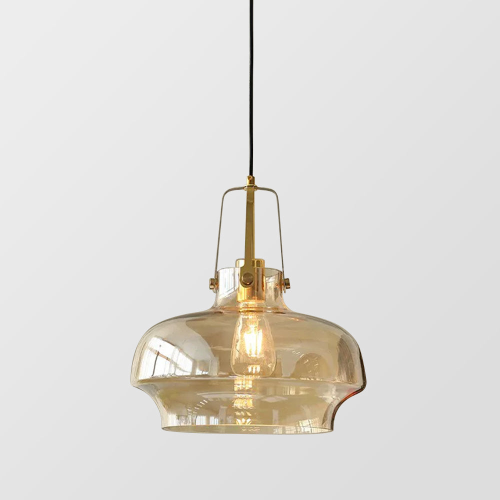 Lawson transparent pendellampe i glass, inspirert av akvarier – moderne hengende lampe til hjemmet | Esilora
