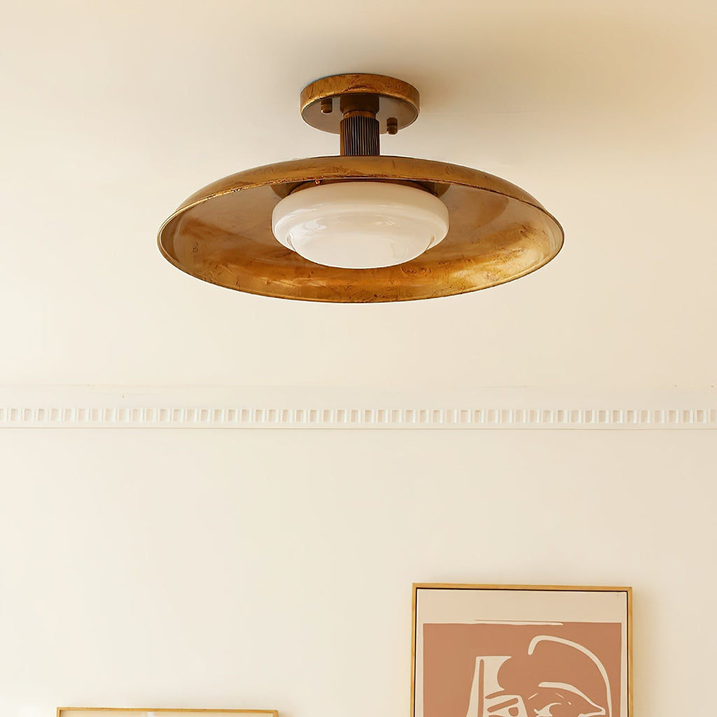 Pot-Lid Style Flat-Panel Ceiling Light | Esilora
