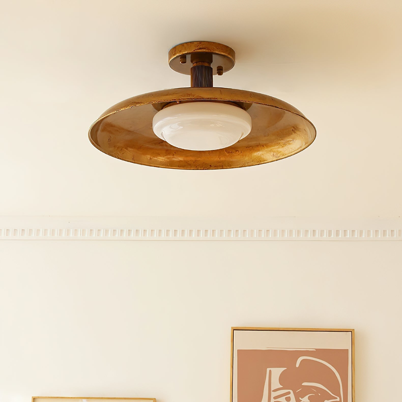 Pot-Lid Style Flat-Panel Ceiling Light | Esilora