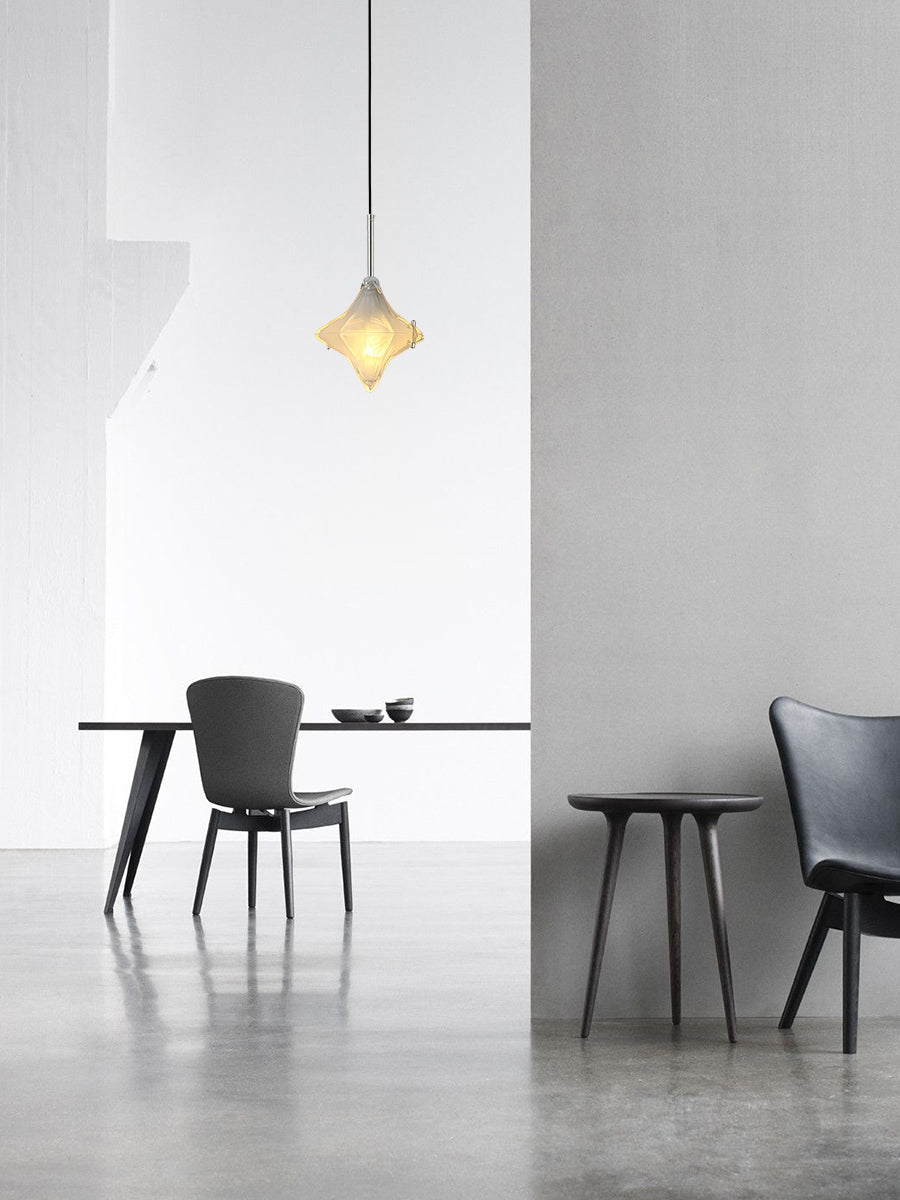 Art Deco Star Pendant Light - Frosted Glass Pendant with Geometric Style - Astris Elara | Esilora