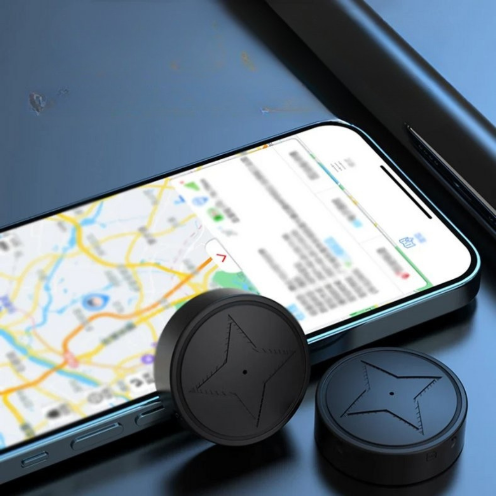 Mini tracker GPS magnetic pentru mașină, cu localizare în timp real — Compatibil cu aplicația pentru smartphone
