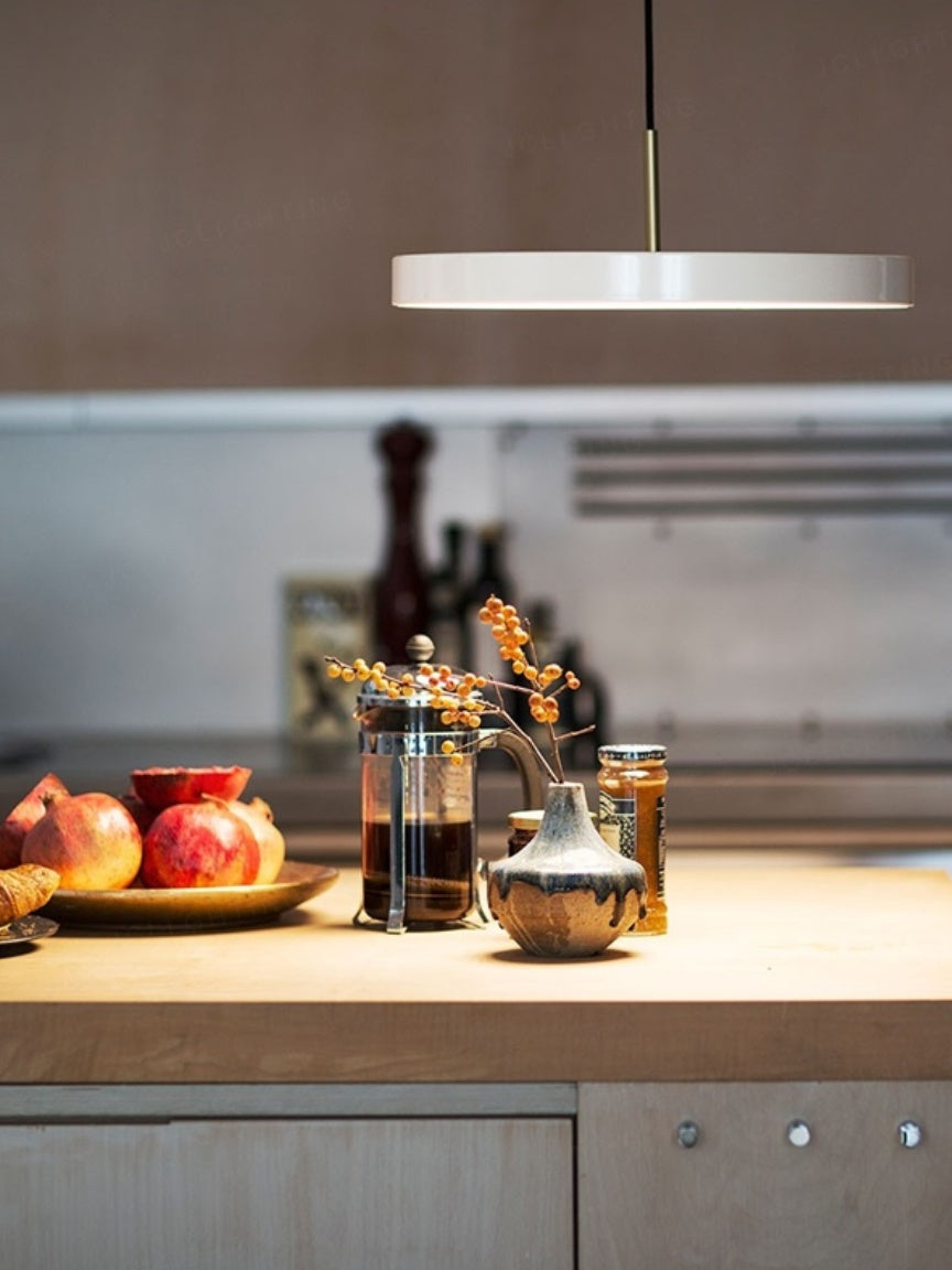 Modern Disc Pendant Light — Nordic Minimalist Fixture for Dining & Kitchen | Esilora