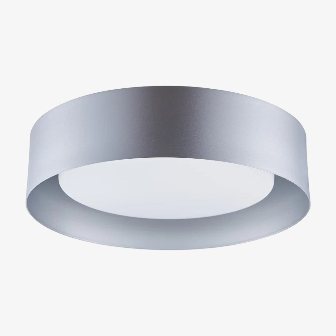 Velcora Contemporary Metal Flush Mount Ceiling Light – Elegant Drum Ceiling Fixture for Bedroom | Esilora