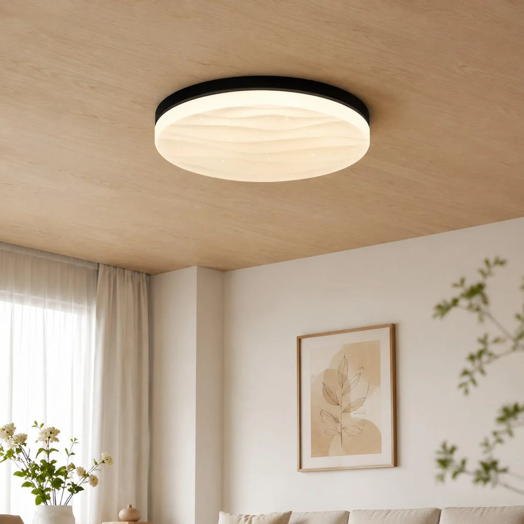 Italiensk minimalistisk loftslampe til direkte montering med stjernehimmel | Esilora