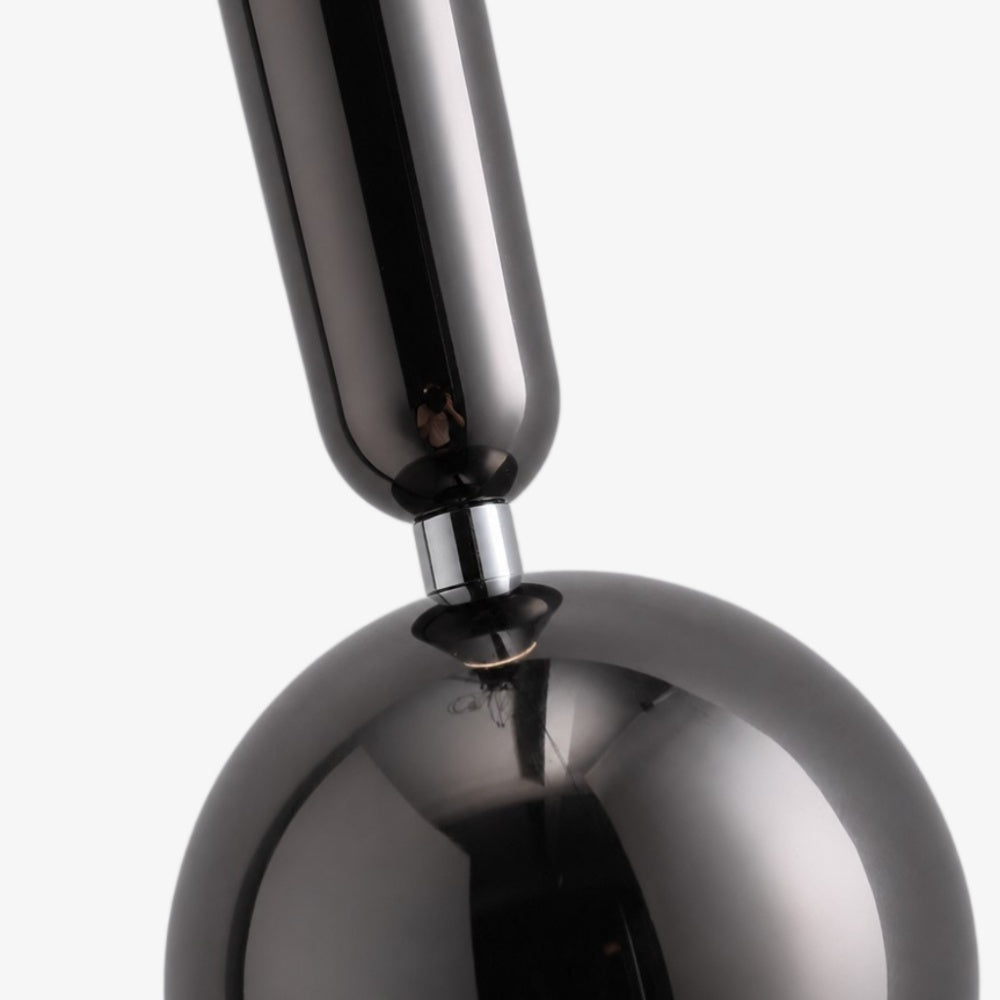 Suspension moderne Ivoran - Lampe suspendue fine, réglable, en métal et acrylique pour chambre et couloir | Esilora