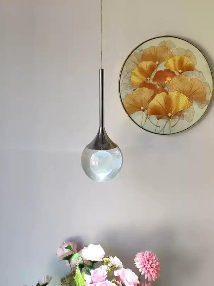Moon klare Glas-Kugel-Pendelleuchte | Esilora