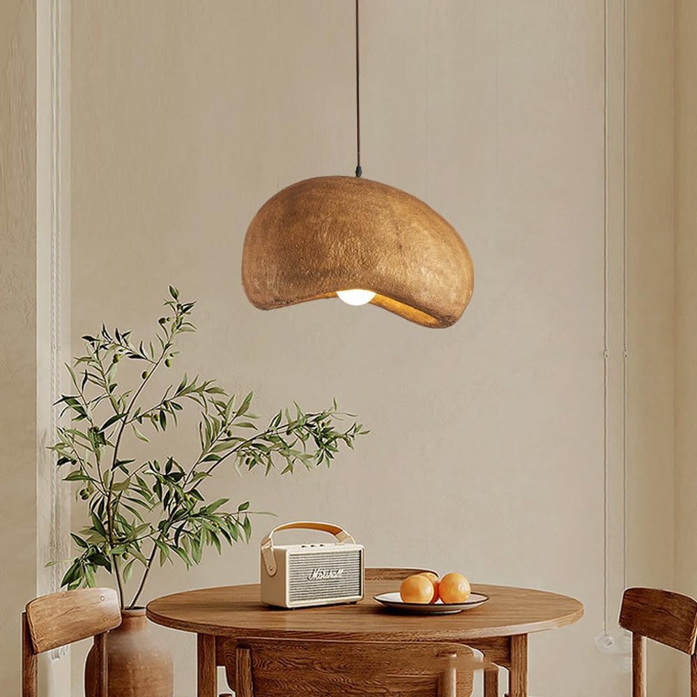 Wabi-Sabi Coffee Cloud Japandi Resin Pendant Light | Esilora