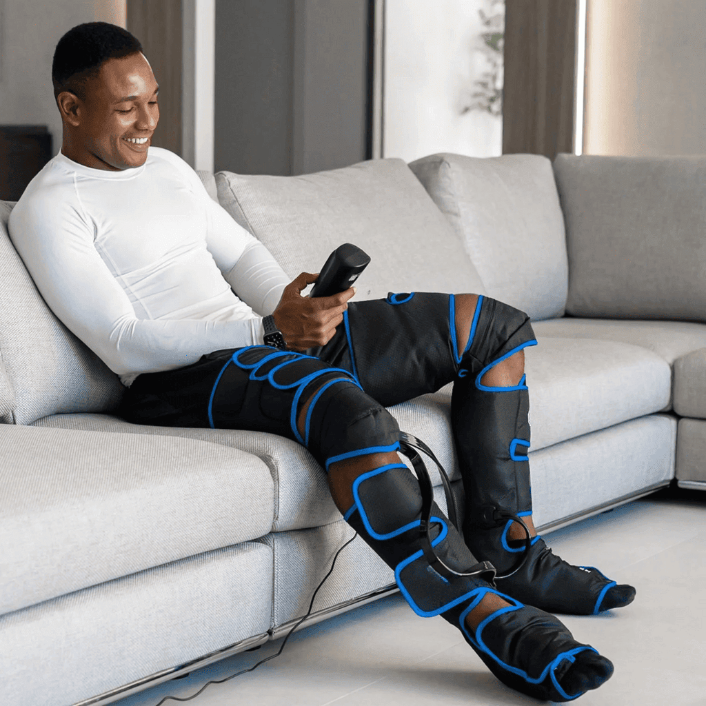 Airestro 360° benmassager — Lufttryk, varme og restitution