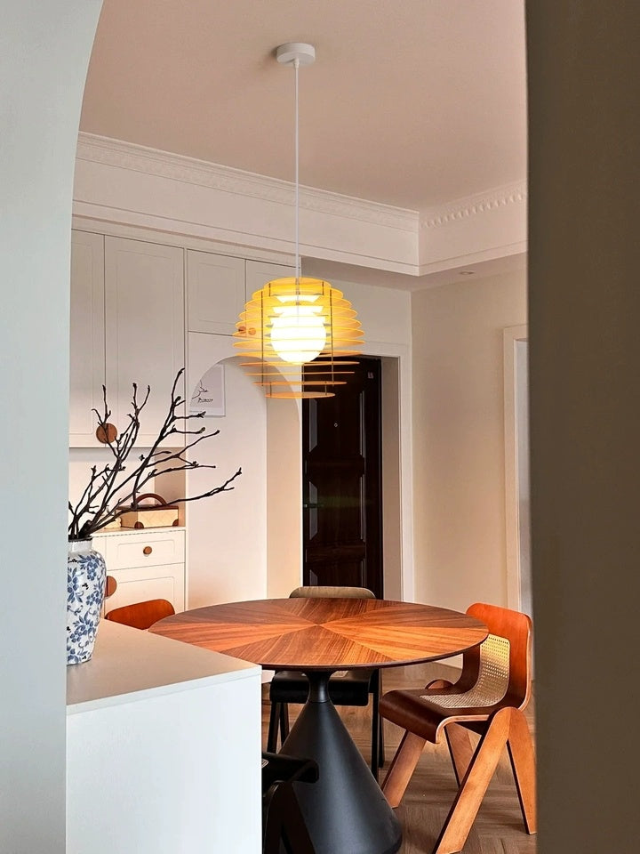 Bauhaus Memphis Acrylic Sunrise Pendant Lamp – AFTTERGLOW S4 | Esilora