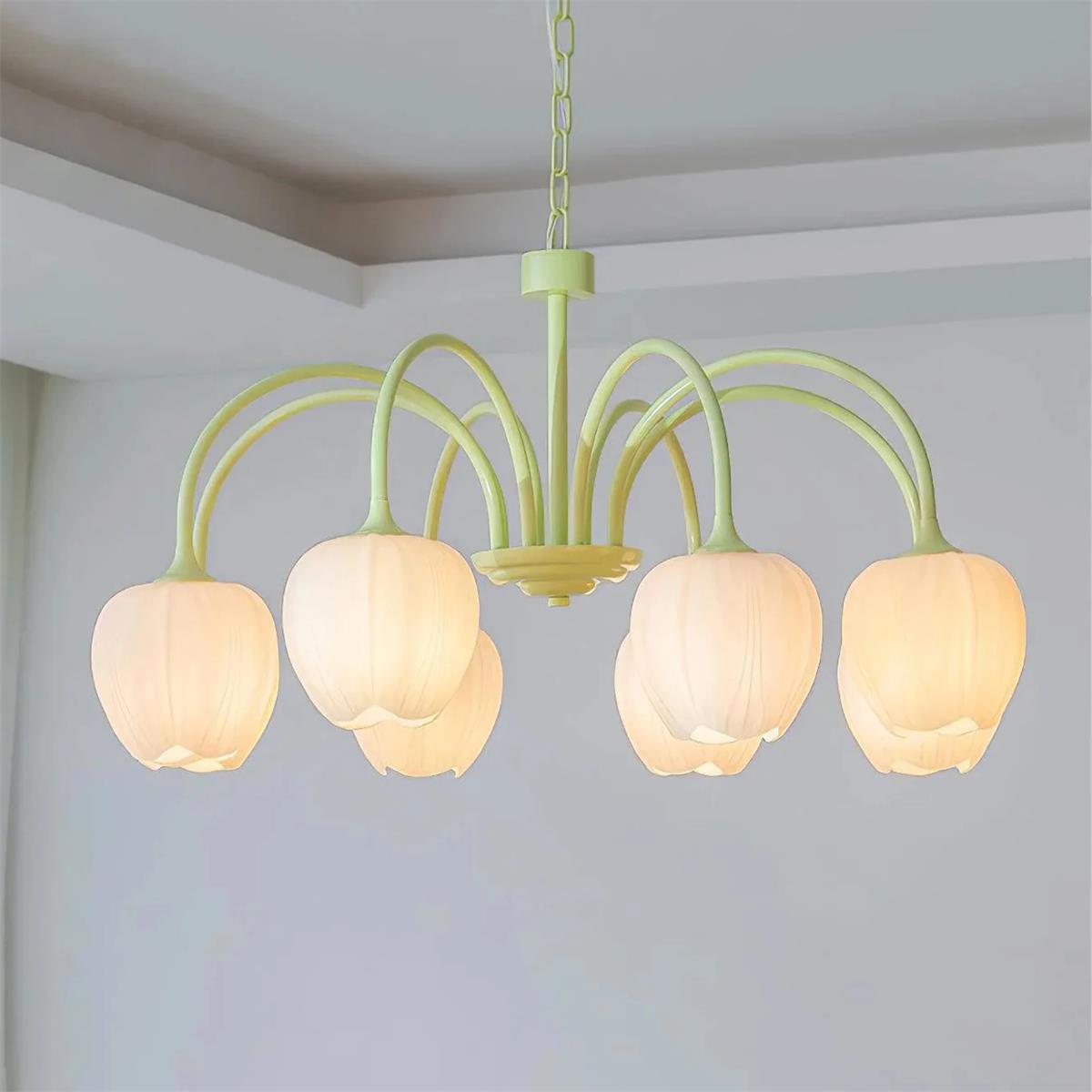 Tulip Matcha Chandelier | Esilora