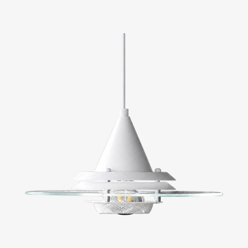 Kallera UFO Pendant Light - Metal and Glass Vintage Modern Hanging Lamp for Dining Room | Esilora