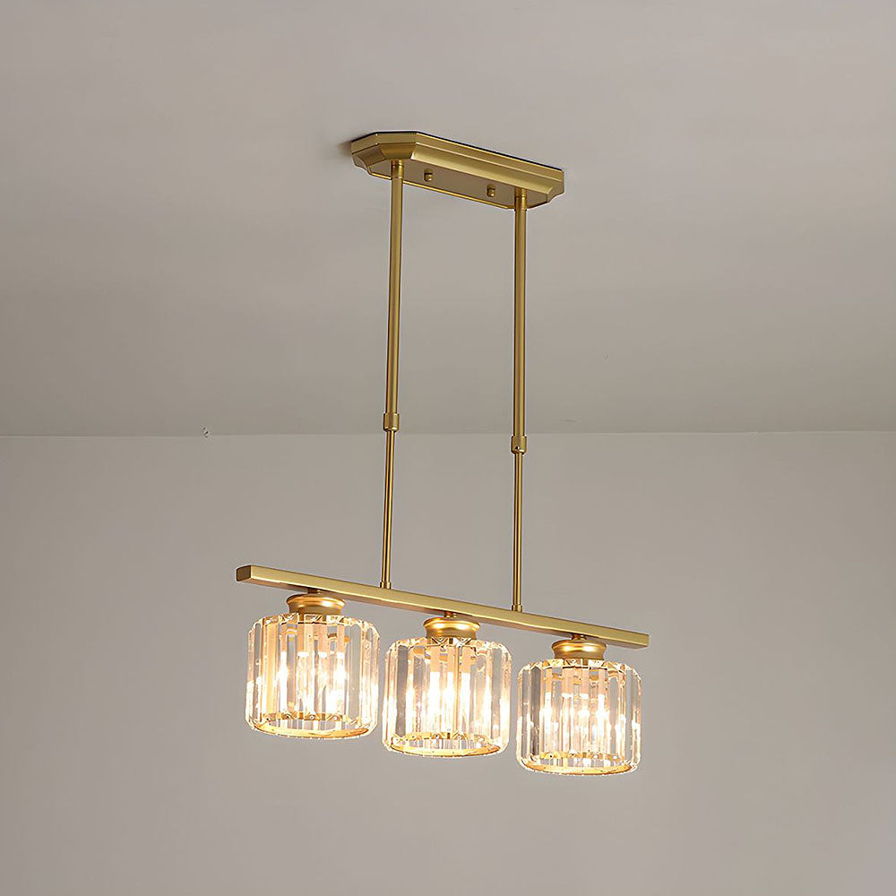 Artesso Art Deco Pendant Lamp — Glass Shades, Adjustable Height