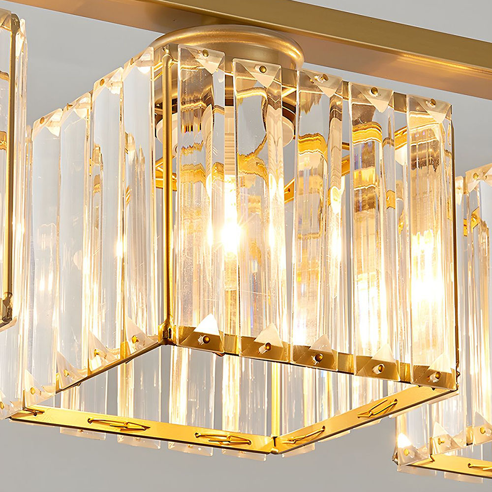 Artesso Art Deco Pendant Lamp — Glass Shades, Adjustable Height