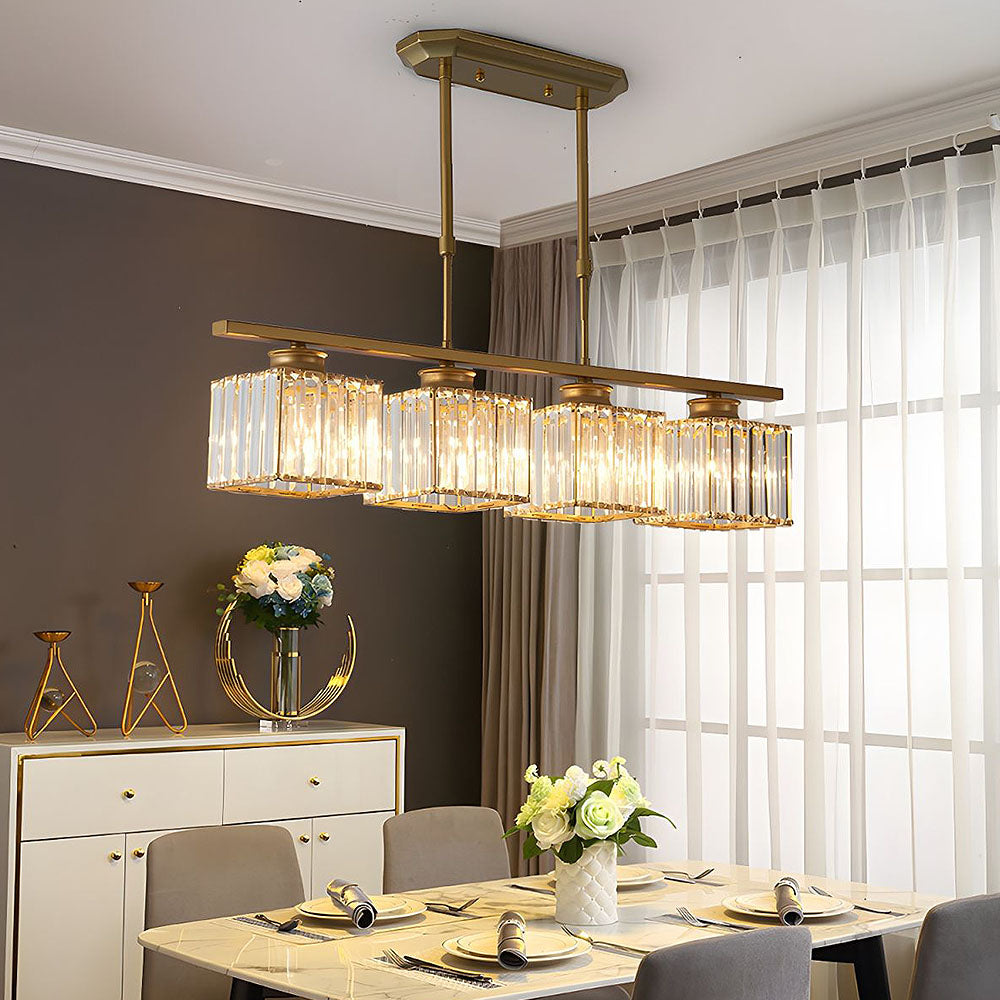 Artesso Art Deco Pendant Lamp — Glass Shades, Adjustable Height