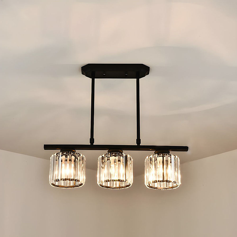 Artesso Art Deco Pendant Lamp — Glass Shades, Adjustable Height