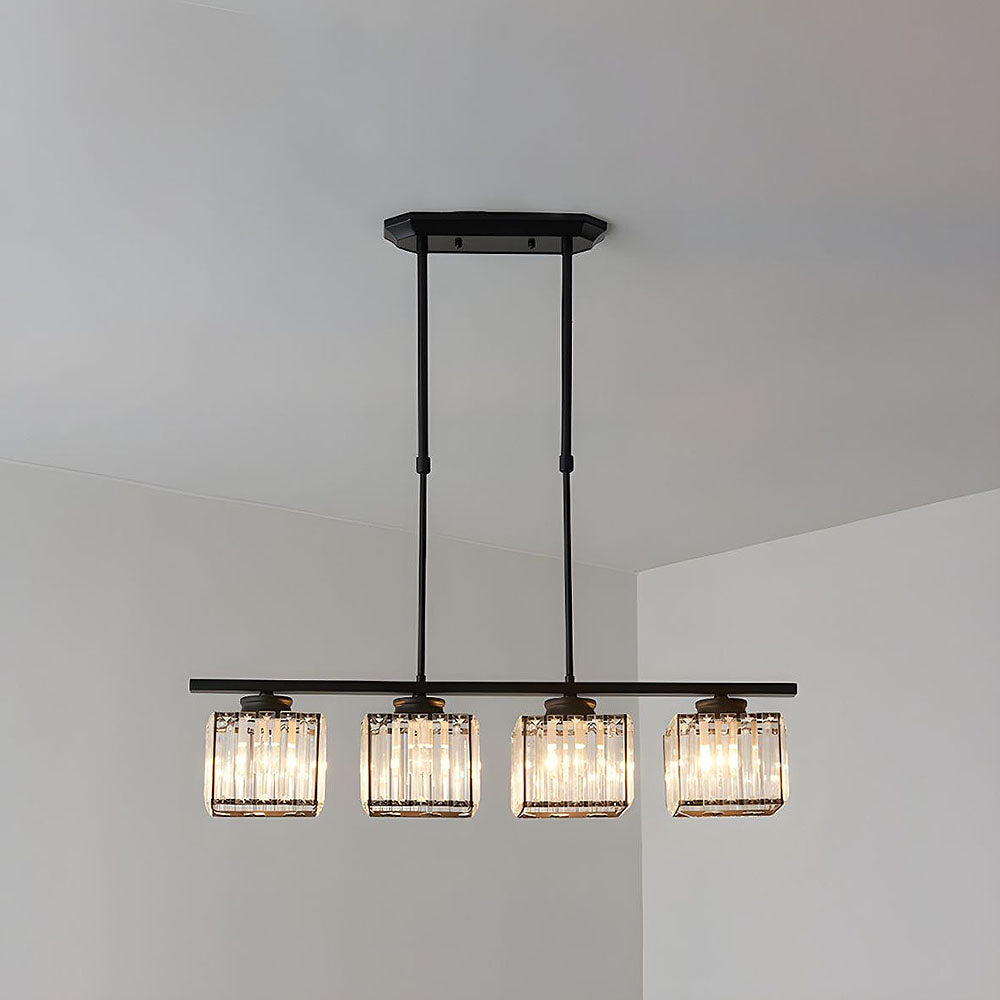 Artesso Art Deco Pendant Lamp — Glass Shades, Adjustable Height