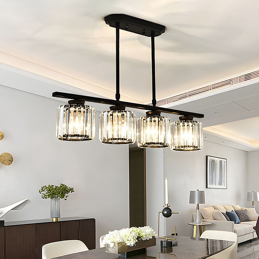 Artesso Art Deco Pendant Lamp — Glass Shades, Adjustable Height