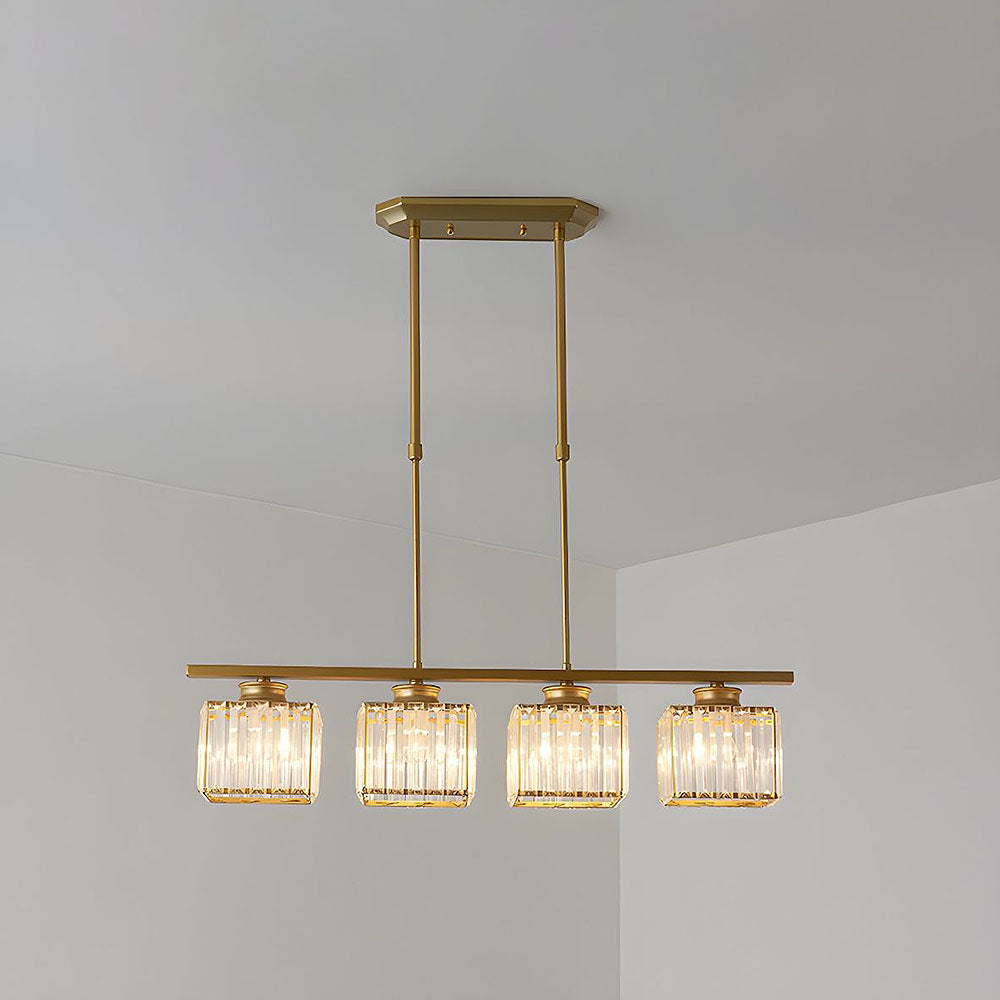 Artesso Art Deco Pendant Lamp — Glass Shades, Adjustable Height