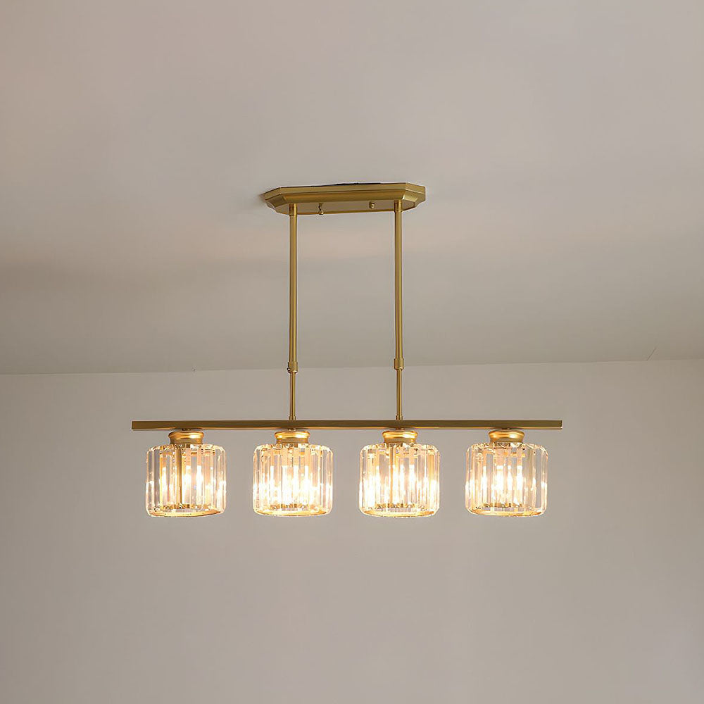 Artesso Art Deco Pendant Lamp — Glass Shades, Adjustable Height