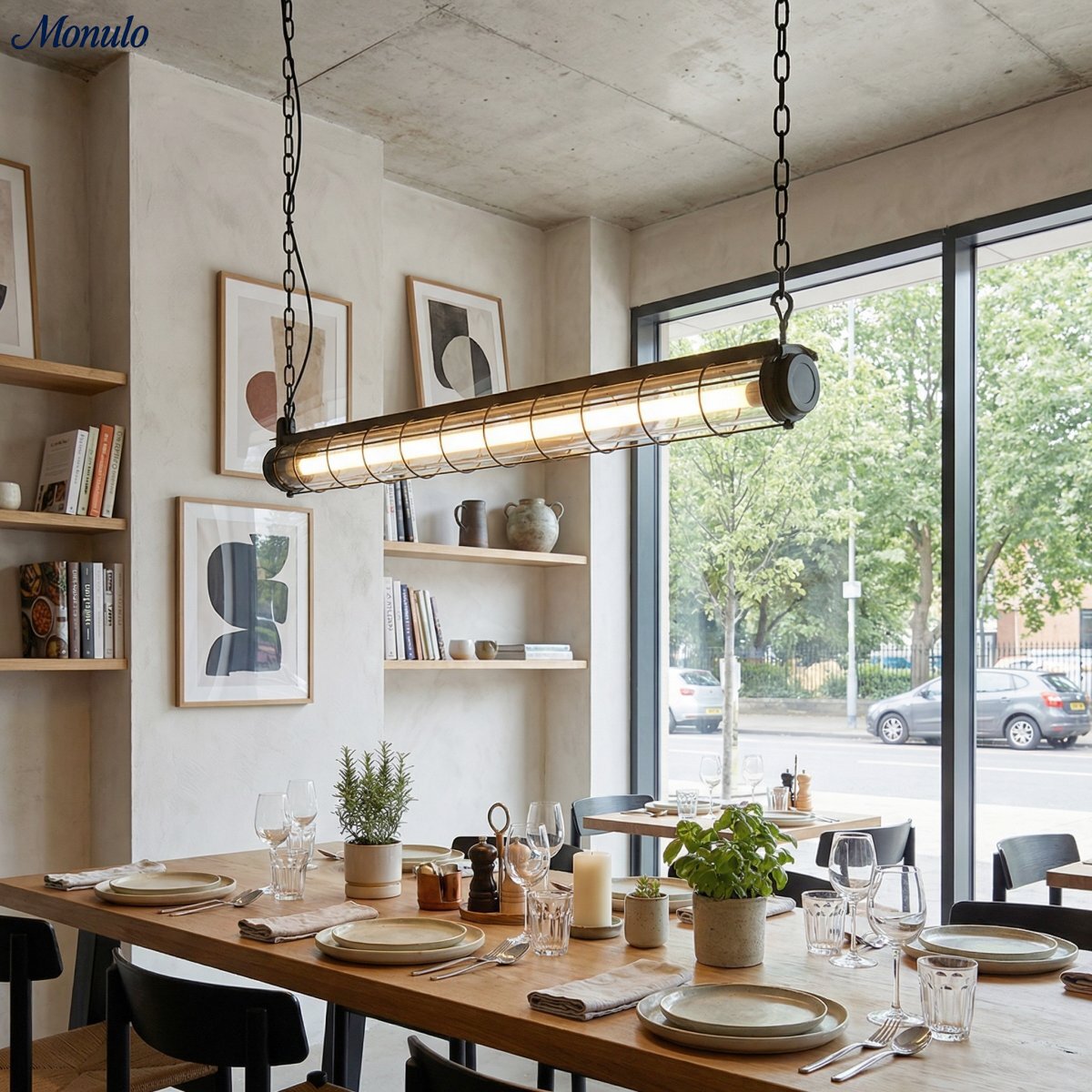 Artisan Glass Linearity Chandelier Iron Metal Glass Polished Silver Finish | Esilora