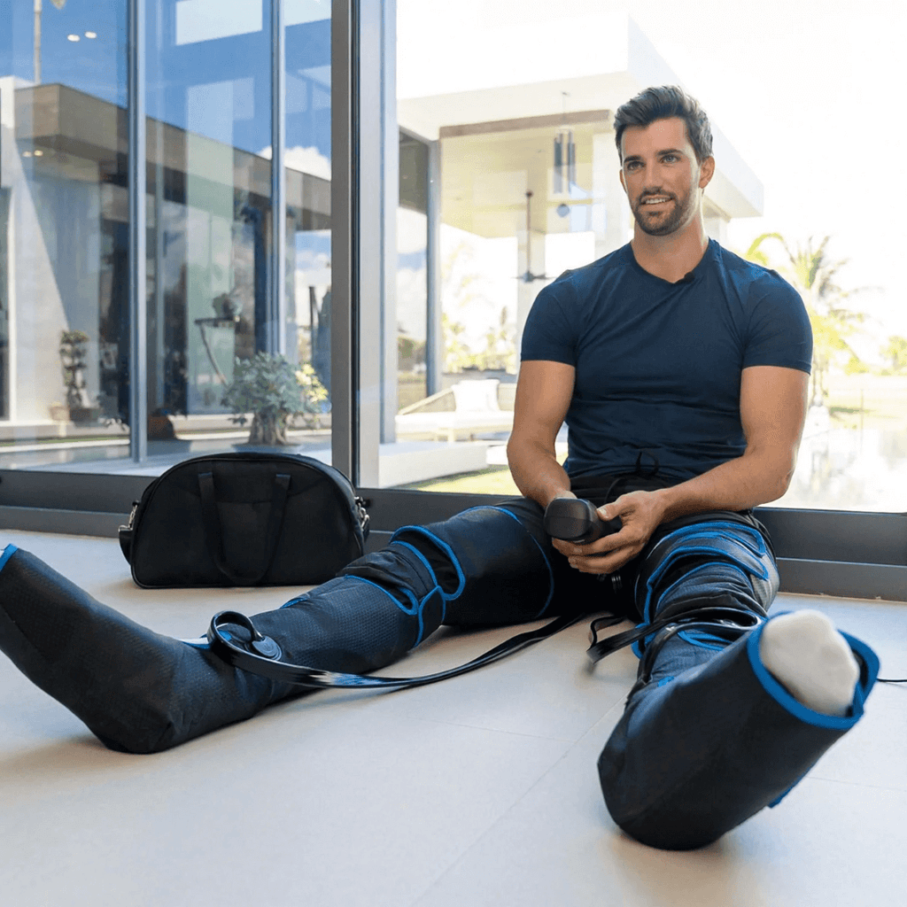 Airestro 360° benmassager — Lufttryk, varme og restitution