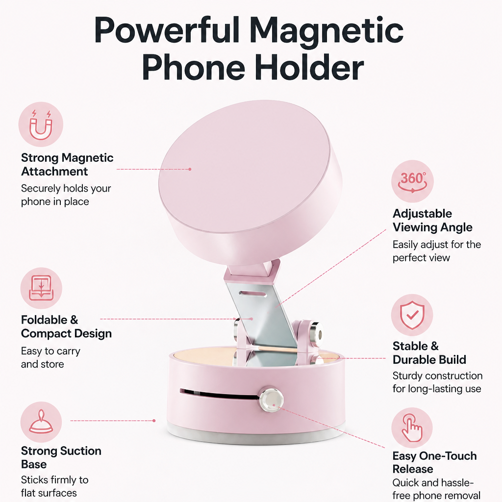 SnapGrip — Instantly Lock Your Phone for Hands-Free Freedom and Rock-Solid Safety - Esilora