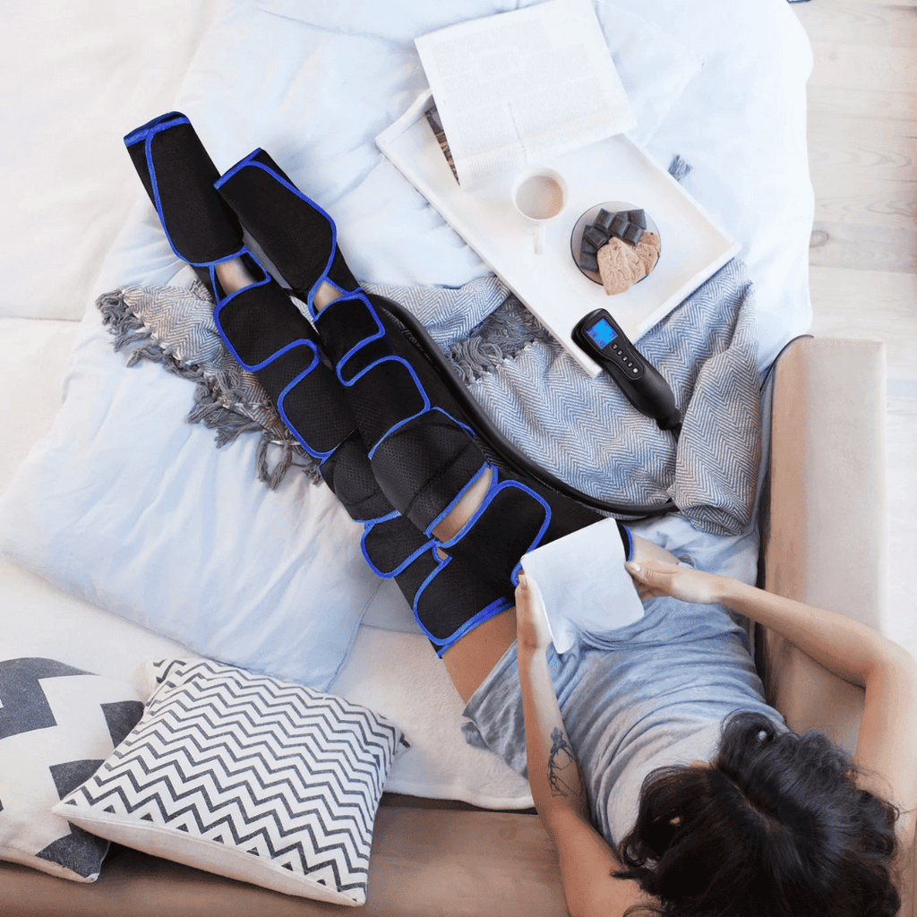 Airestro 360° benmassager — Lufttryk, varme og restitution