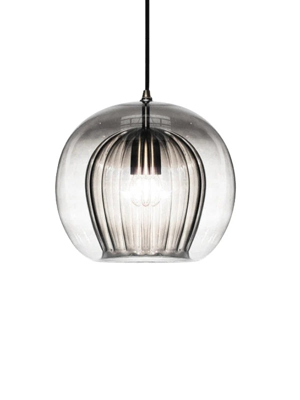 Modern Pleated Glass Pendant Light M39 | Esilora