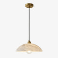 Alariv Elegant  Alabaster Dome Pendant Light - Modern Stone Lighting for Dining or Living | Esilora