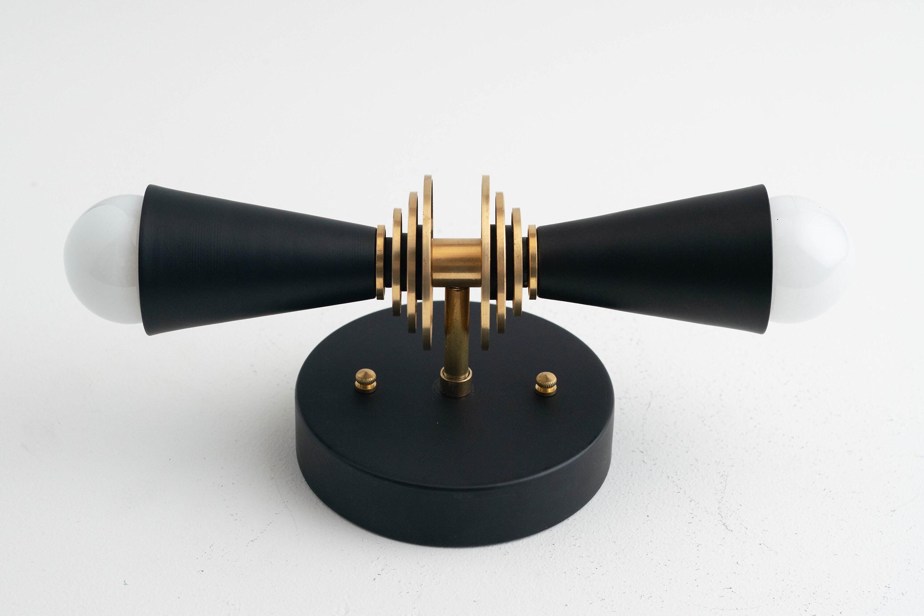 Pyralis Cone Art Deco Wall Sconce – Modern Metal Vanity Light, Vertical or Horizontal Mount | Esilora
