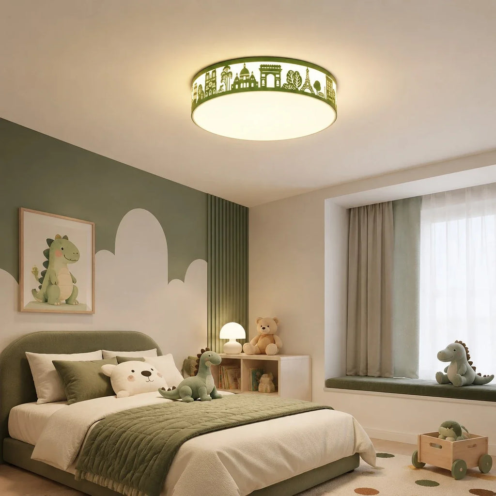 Lampada da soffitto LED a spettro completo con silhouette cava | Esilora