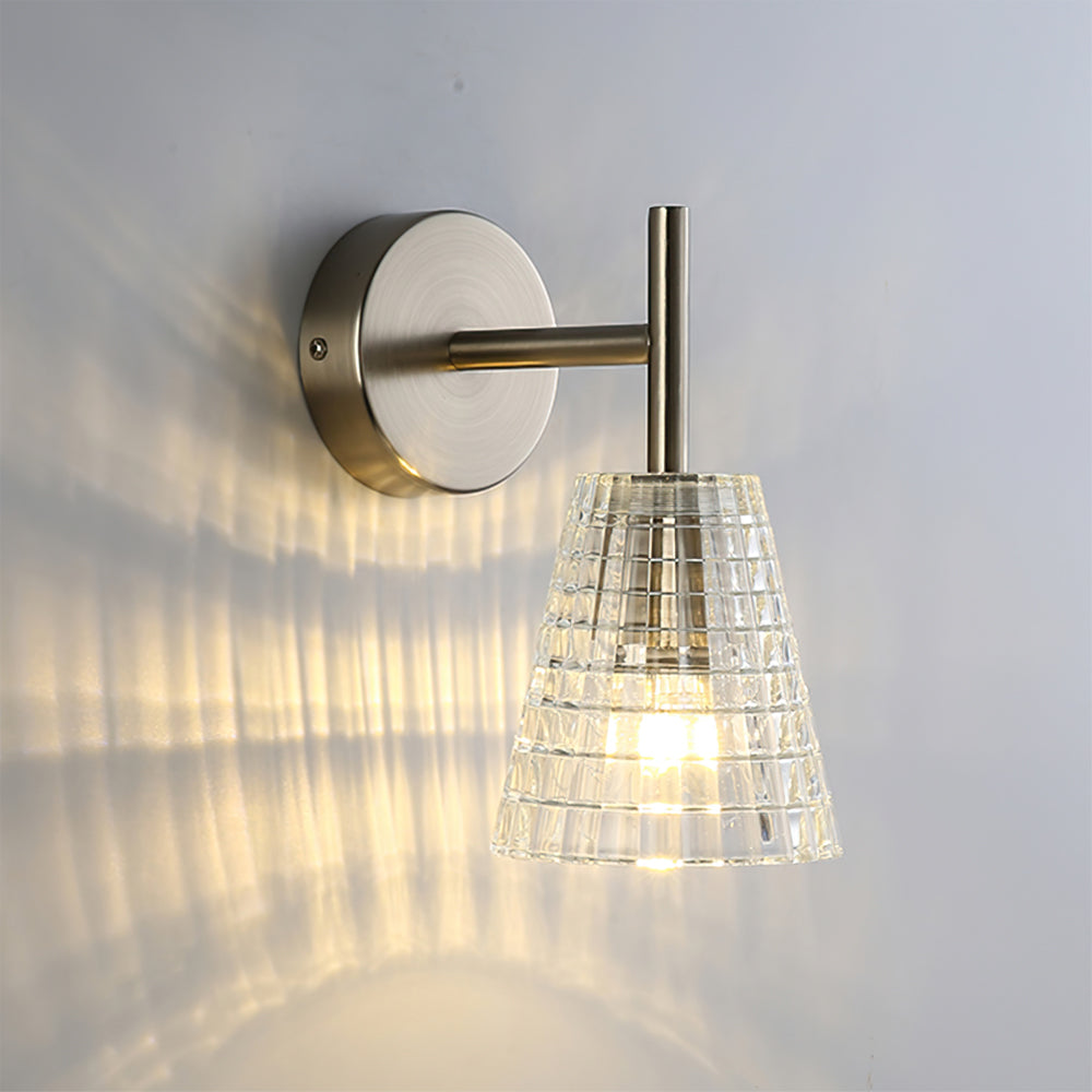 Bravira Modern Glass Wall Lamp – Minimalist Wall Sconce for Bedroom, Hallway & Vanity | Esilora