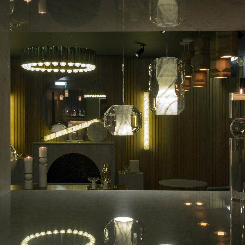 Pendellampe i alabastglas | Esilora