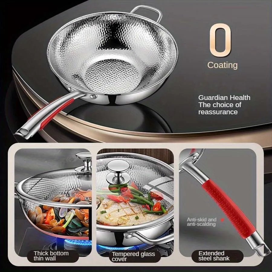 Wok din titan – Gătește fără efort, fără ca mâncarea să se lipească - Esilora