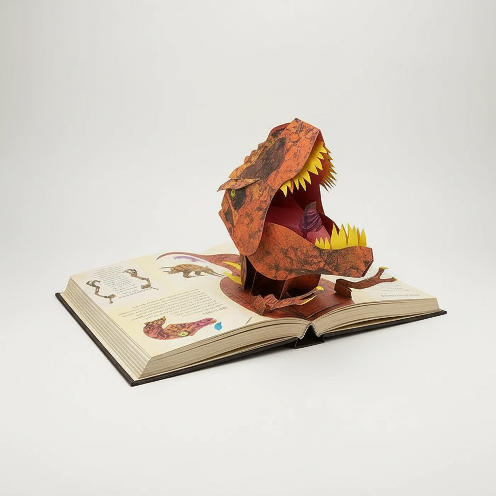 Libro pop-up en 3D sobre dinosaurios para jóvenes lectores y aficionados a los dinosaurios