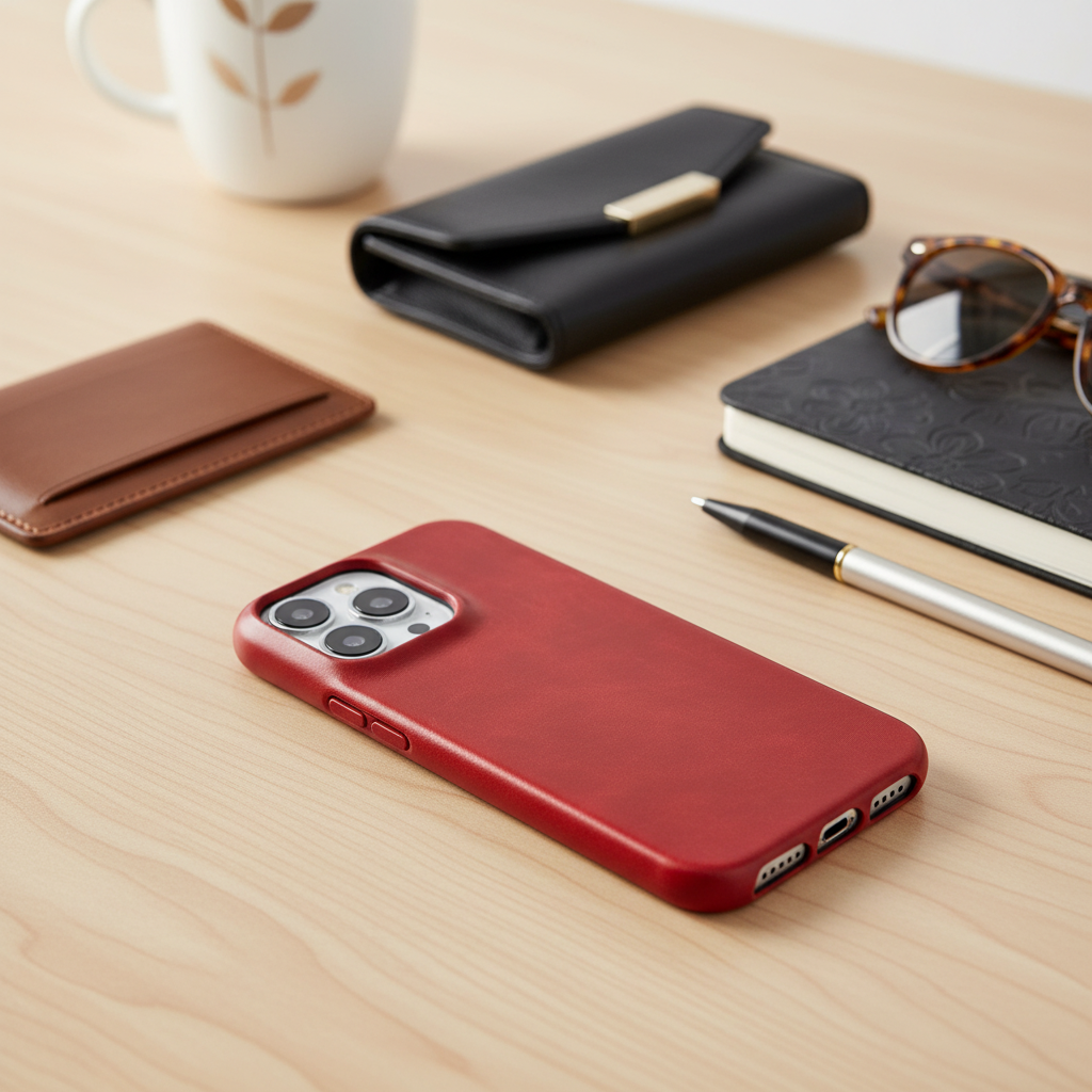 Funda premium NovaGuard de cuero genuino con aceite y cera para iPhone