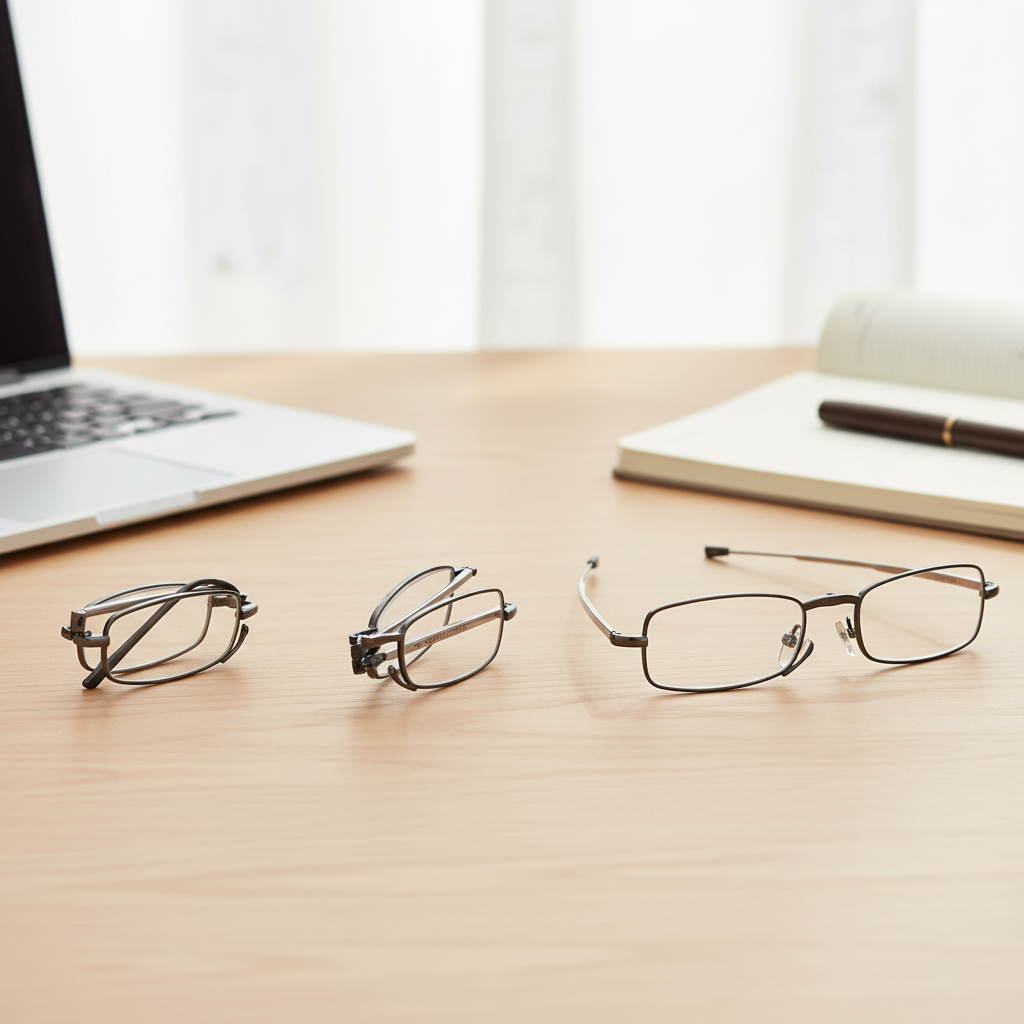 NovaFold Folding Reading Glasses - Portable With Case