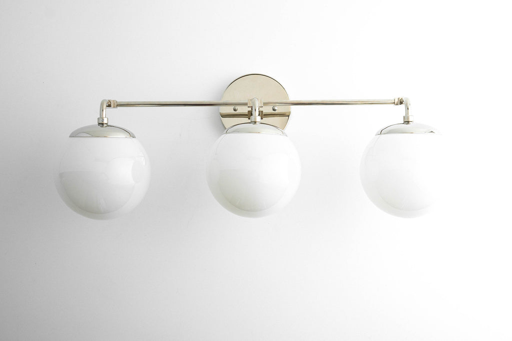 مصباح Glorica Glass الشريطي LED القابل لتعتيم الإضاءة للمرآة – وحدة إضاءة حمّام كروية بسيطة | Esilora