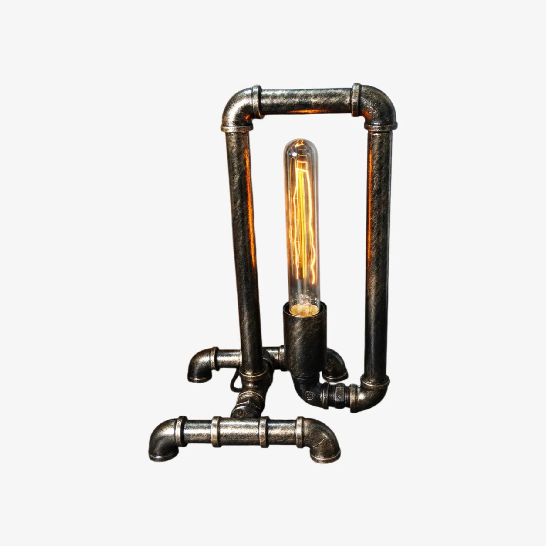 Retro Industrial Pipe Table Lamp | Esilora