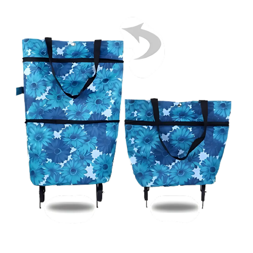 Shopping Cart | Collapsible Rolling Bag | Lightweight Carrier | Icone - Esilora