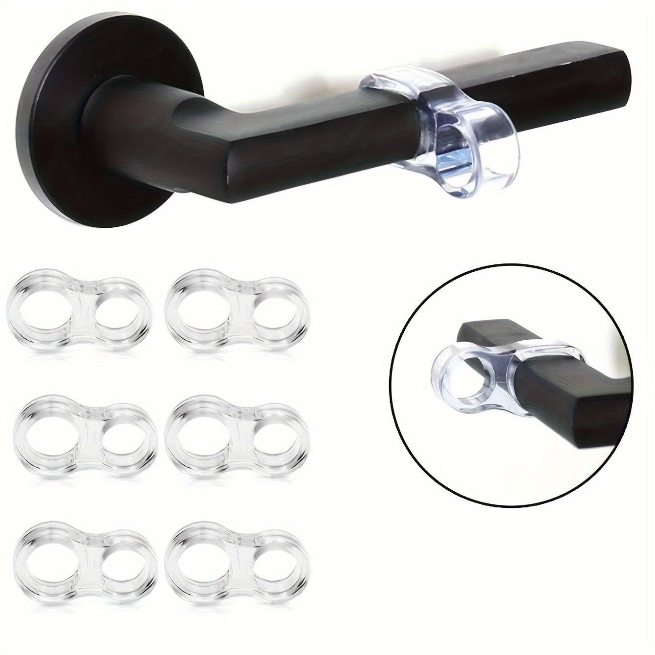 Paracolpi per maniglie delle porte in silicone - Set da 5 - Esilora