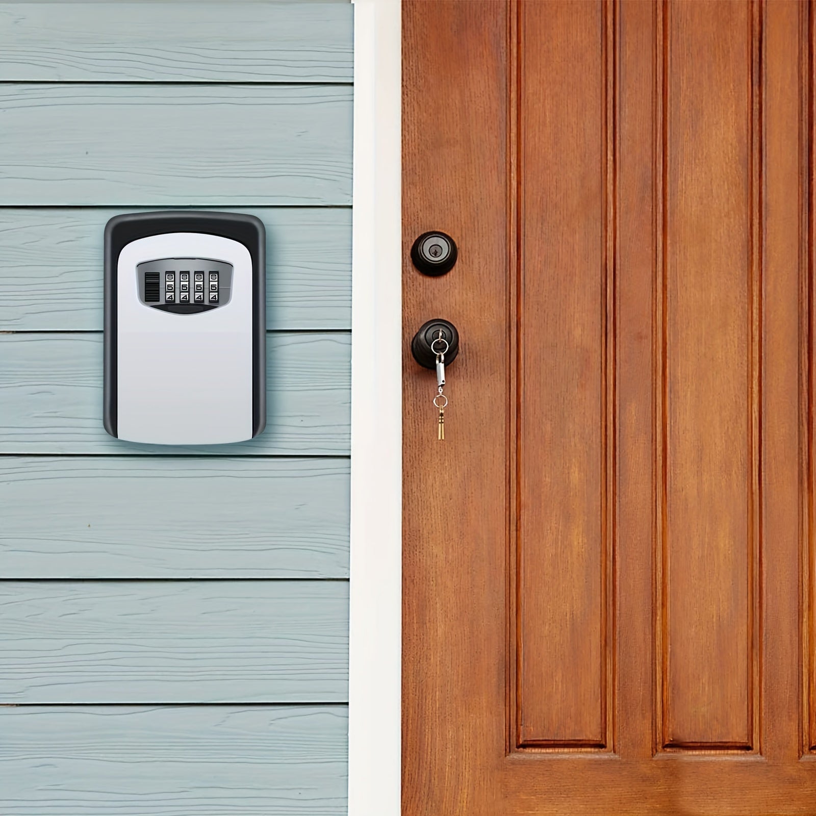 Outdoor Key Safe with Combination Lock and Cover - Esilora