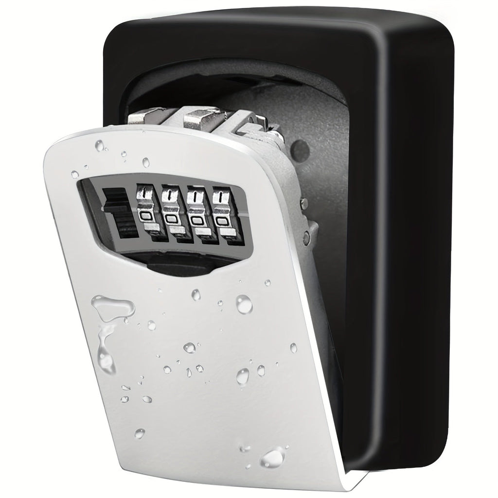 Outdoor Key Safe with Combination Lock and Cover - Esilora